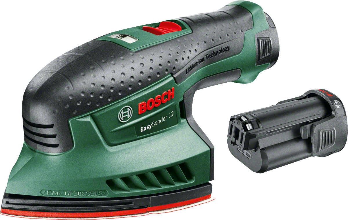 Bosch Groen EasySander 12 Accumultischuurmachine Geleverd met 2 accupacks - 060397690A