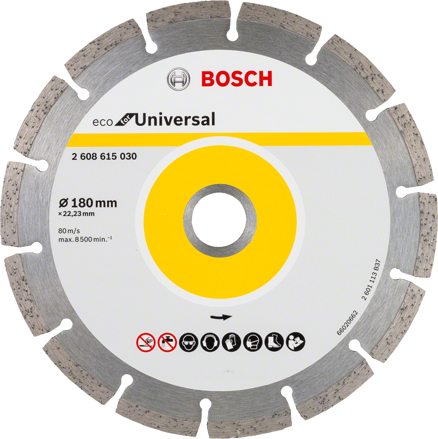 Bosch Accessoires Diamantschijf Universal Bosch Line 230 x 22, 23 x 2,6 x 7 10x - 2608615044