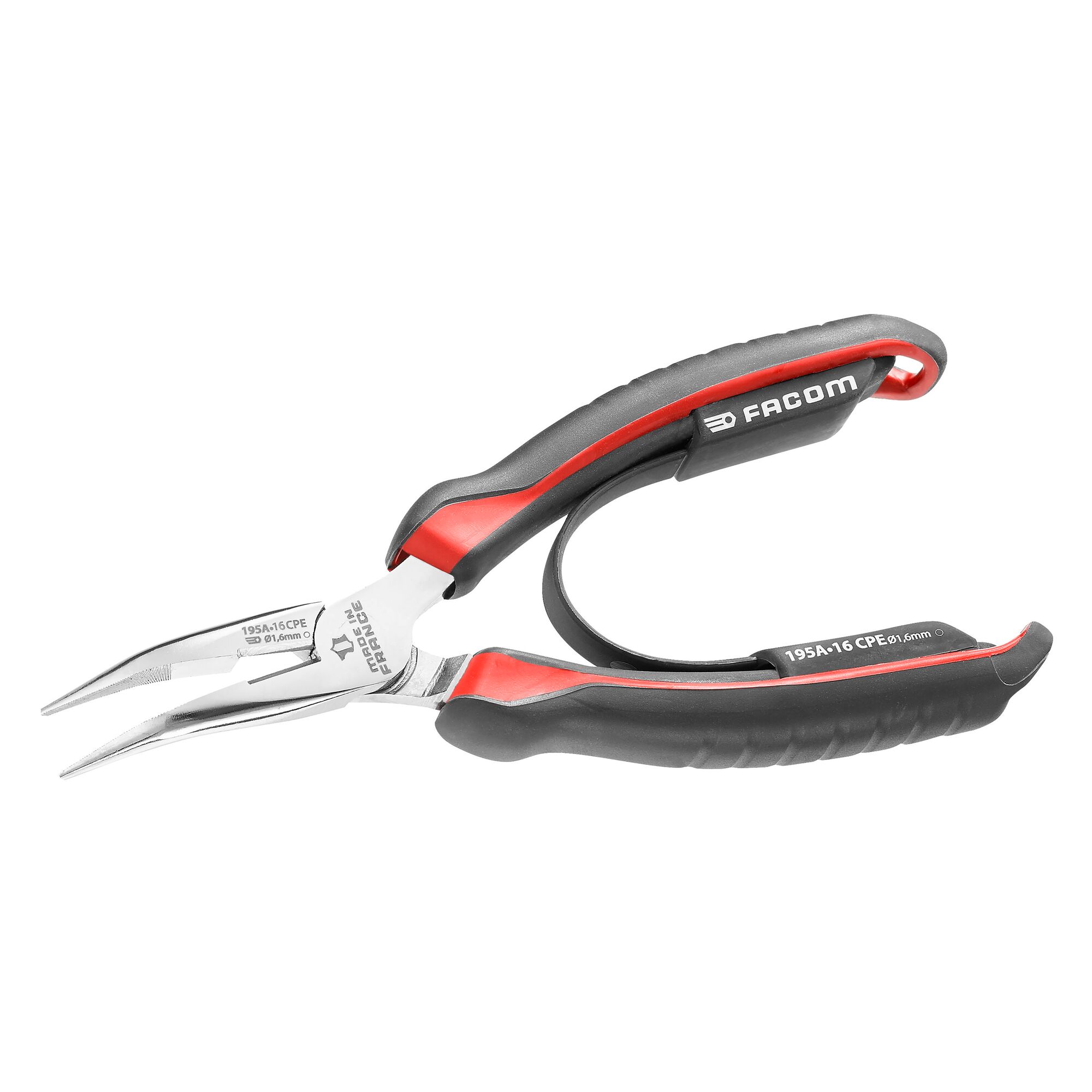 Facom Tang met Gebogen Bekken | Bekleed | 16cm - 195A.16CPE