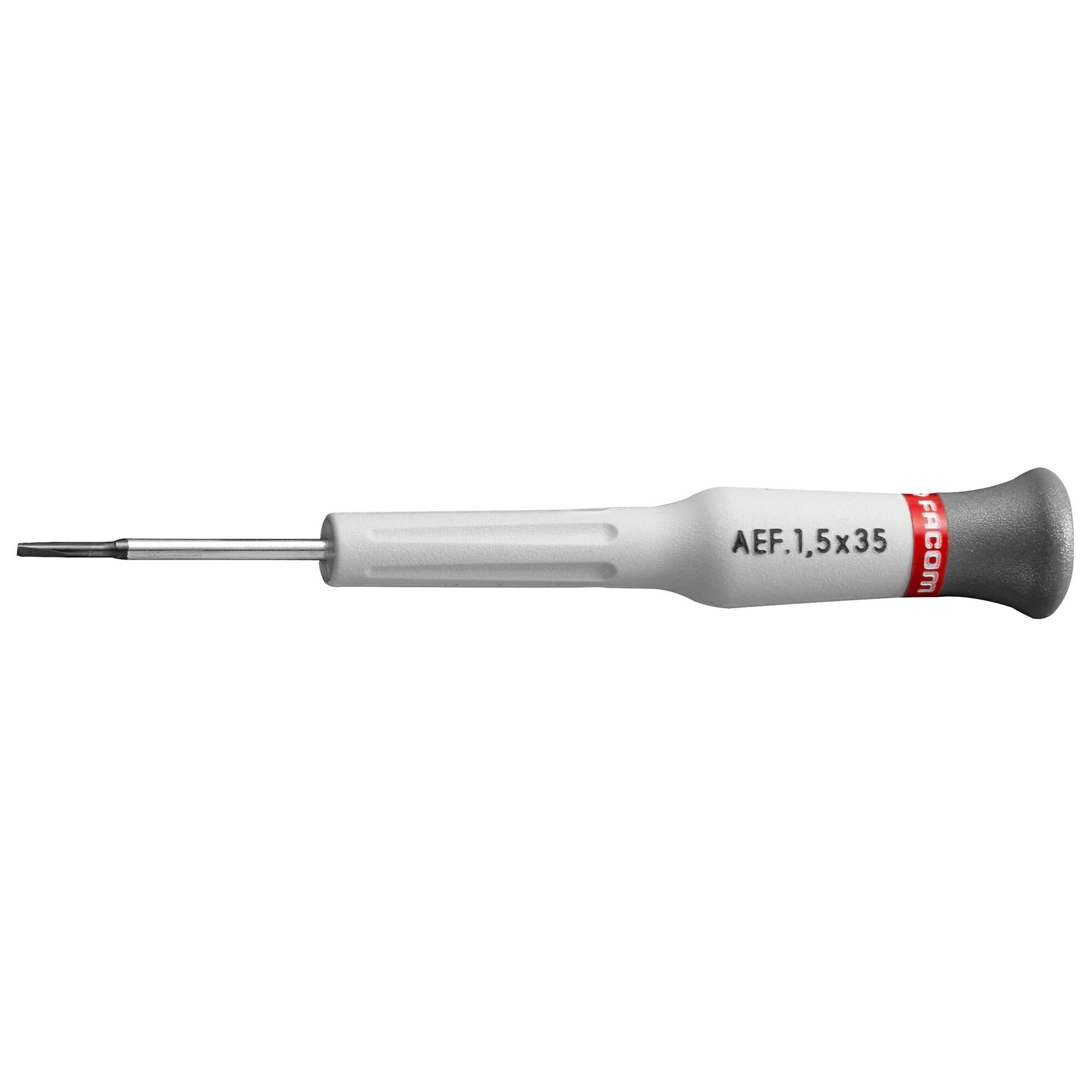 Facom Micro-Tech® Schroevendraaier met Verwisselbaar Blad | Voor Sleufschroeven | 1,2 x 35 mm - AEF.1.2X35