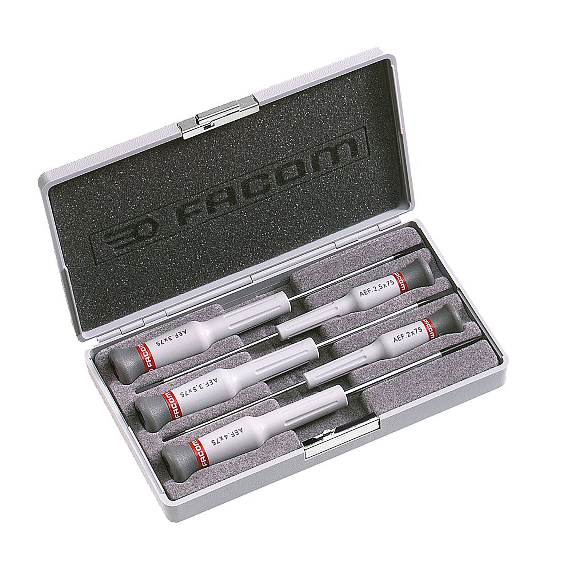 Facom Micro-Tech® Schroevendraaierset | Voor Sleufschroeven | 5-delig - AEF.J2
