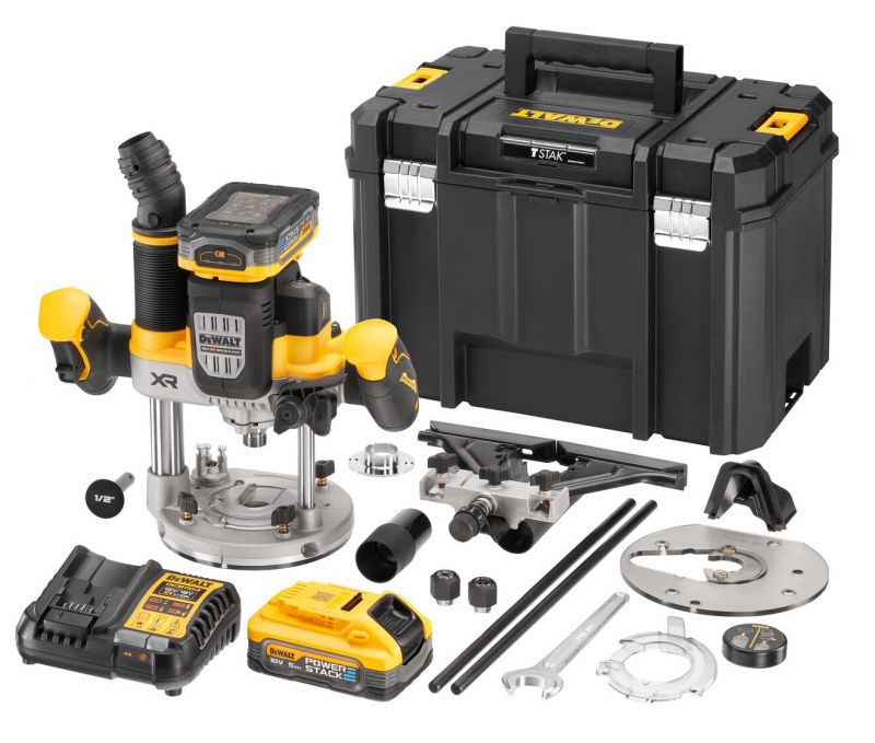 DeWalt DCW620H2 | Accu bovenfrees | 18V | 2x 5.0 Powerstack accu&apos;s DCW620H2-QW