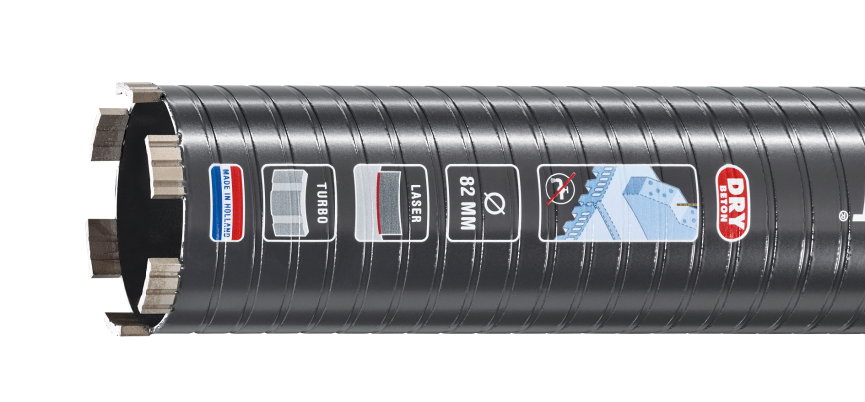 Carat Laser Diamantboor Dry Beton Black | Ø68x300x5/4" UNC - EDBLACK068