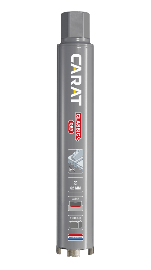 Carat Laser Diamantboor Dry Beton Classic | Ø68x300x5/4" UNC - EDC0683002