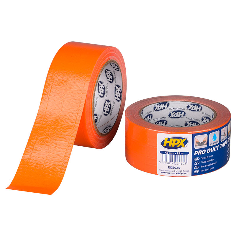 HPX Universele reparatietape | Oranje | 48mm x 25m - EO5025 | 36 stuks EO5025