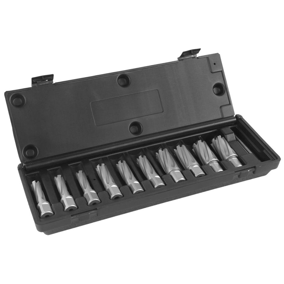 Euroboor TCT kernboorset kort 10-delig metrisch - TCT.KIT/10S-M1-WeNi