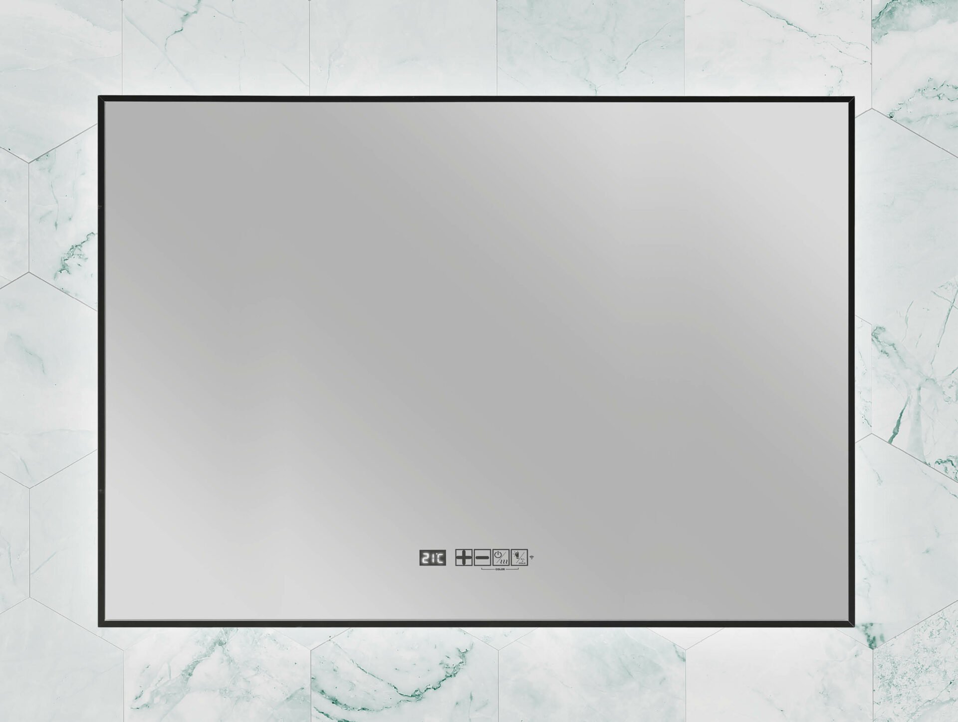 Eurom Sani Mirror LED wifi 600 Black - 350746