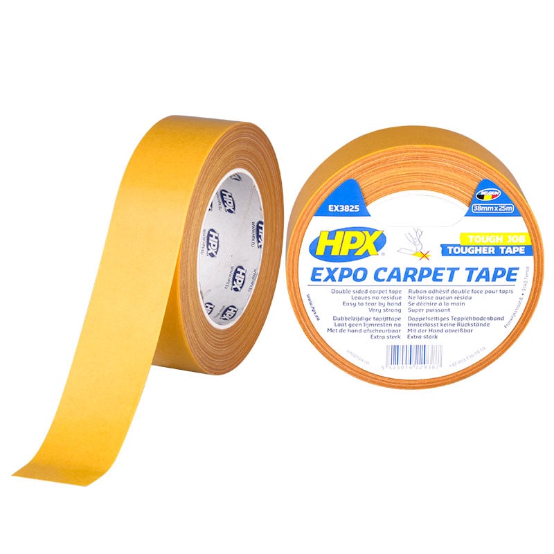 HPX Expo Carpet Tape | Transparant | 38mm x 25m - EX3825 | 30 stuks EX3825