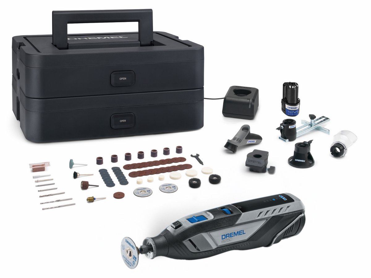 Dremel 8250-5/65 Platinum 12V Accu Multitool Set | Incl. 2 Ah accu + lader | In koffer - F0138250JF