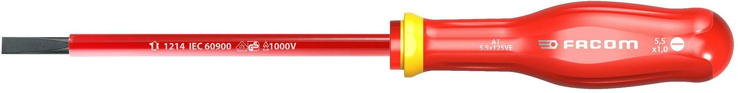 Facom Schroevendraaier Protwist Sleuf 10X200 Geïsoleerd 1000V - AT10X200VE