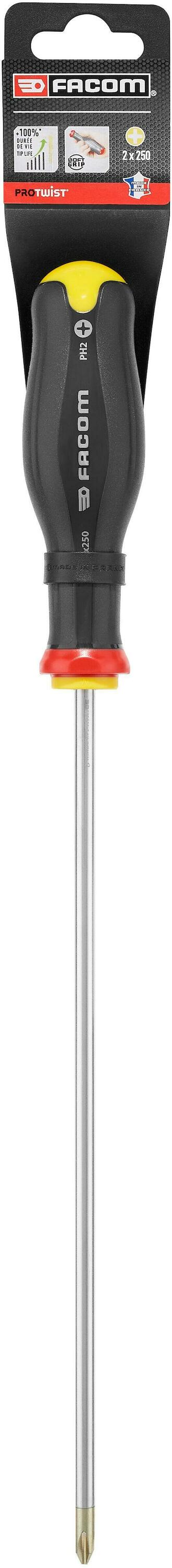 Facom AN - Protwist® Screwdrivers for Phillips® Screws - Round Blades | 250 mm - ATP2X250PB afbeelding 1