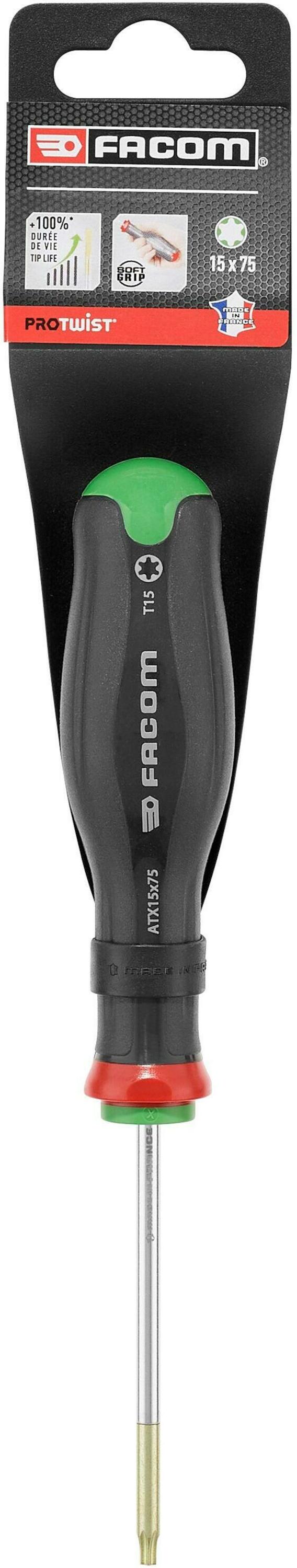 Facom ATX - Protwist® Schroevendraaiers voor Torx® Schroeven | 15 x 75 mm - ATX15X75PB