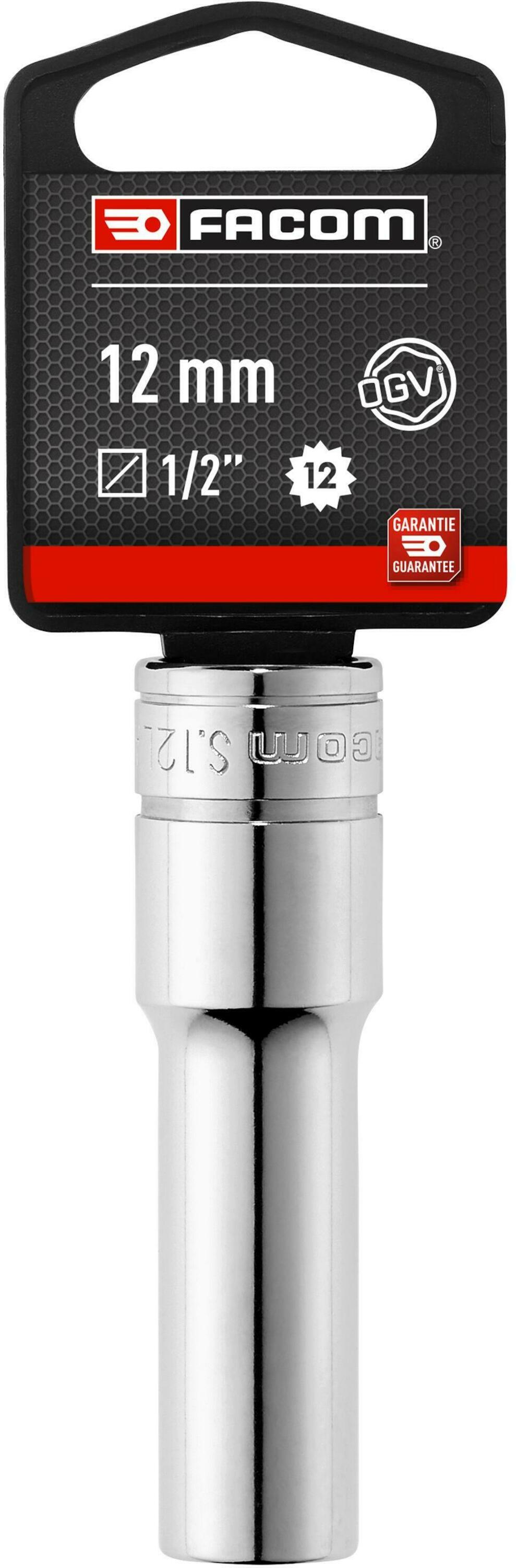 Facom S.LA - Doppen | 1/2" 12-kant Lang | Metrisch 12mm - S.12LAPB