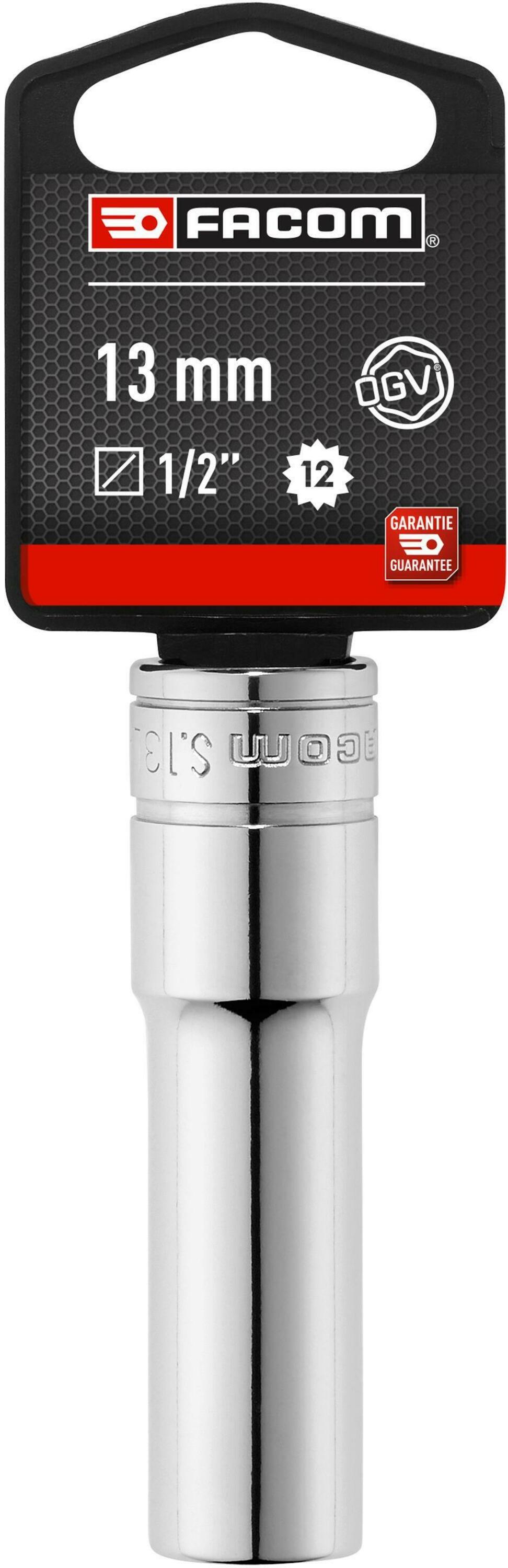 Facom S.LA - Doppen | 1/2" 12-kant Lang | Metrisch 13mm - S.13LAPB