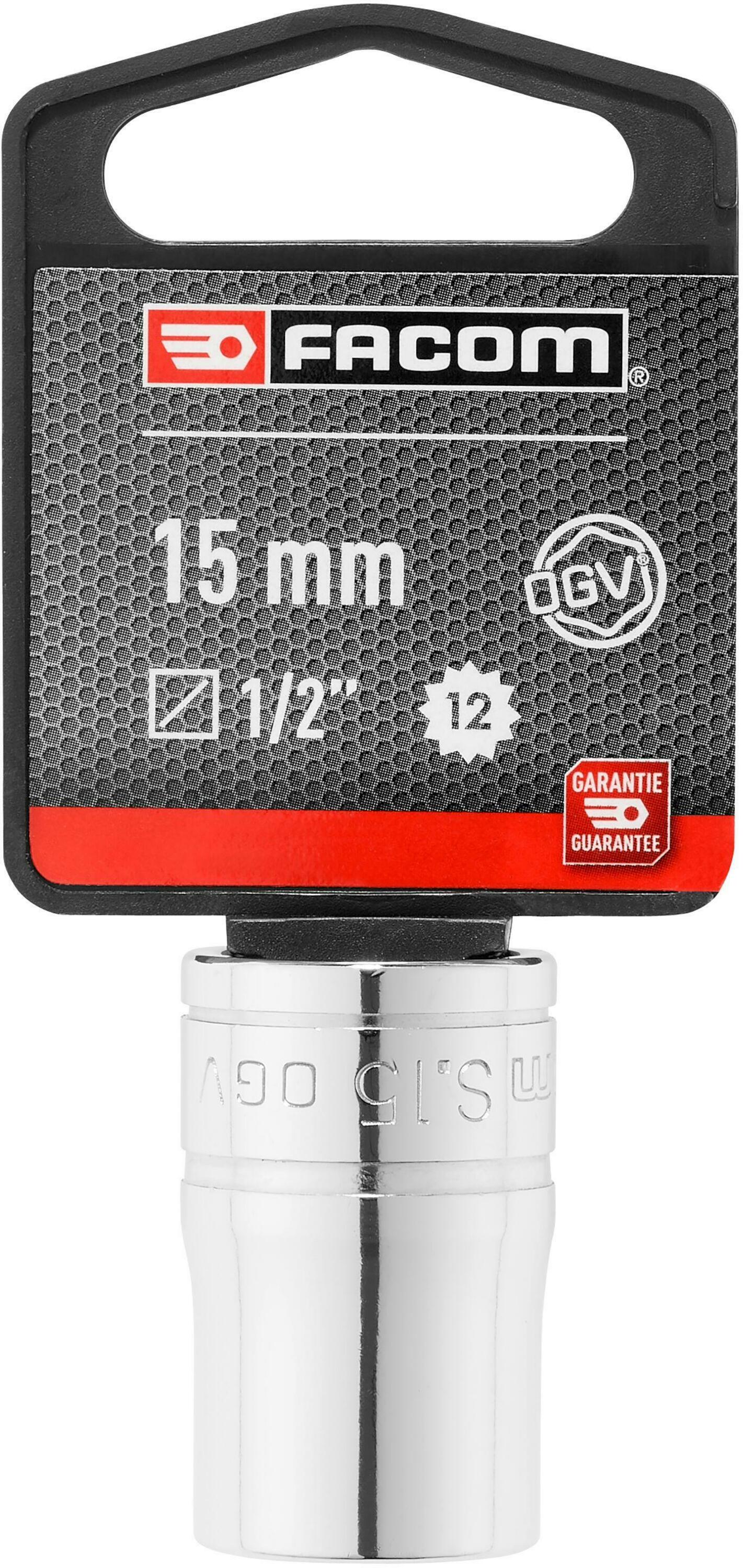 Facom S - Doppen | 1/2" 12-kant | Metrisch 15mm - S.15PB