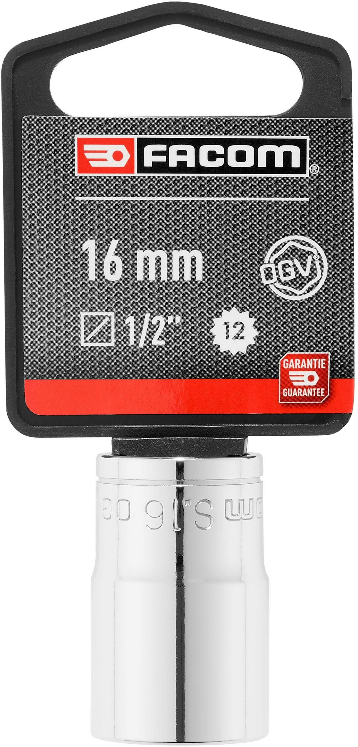Facom S - Doppen | 1/2" 12-kant | Metrisch 16mm - S.16PB