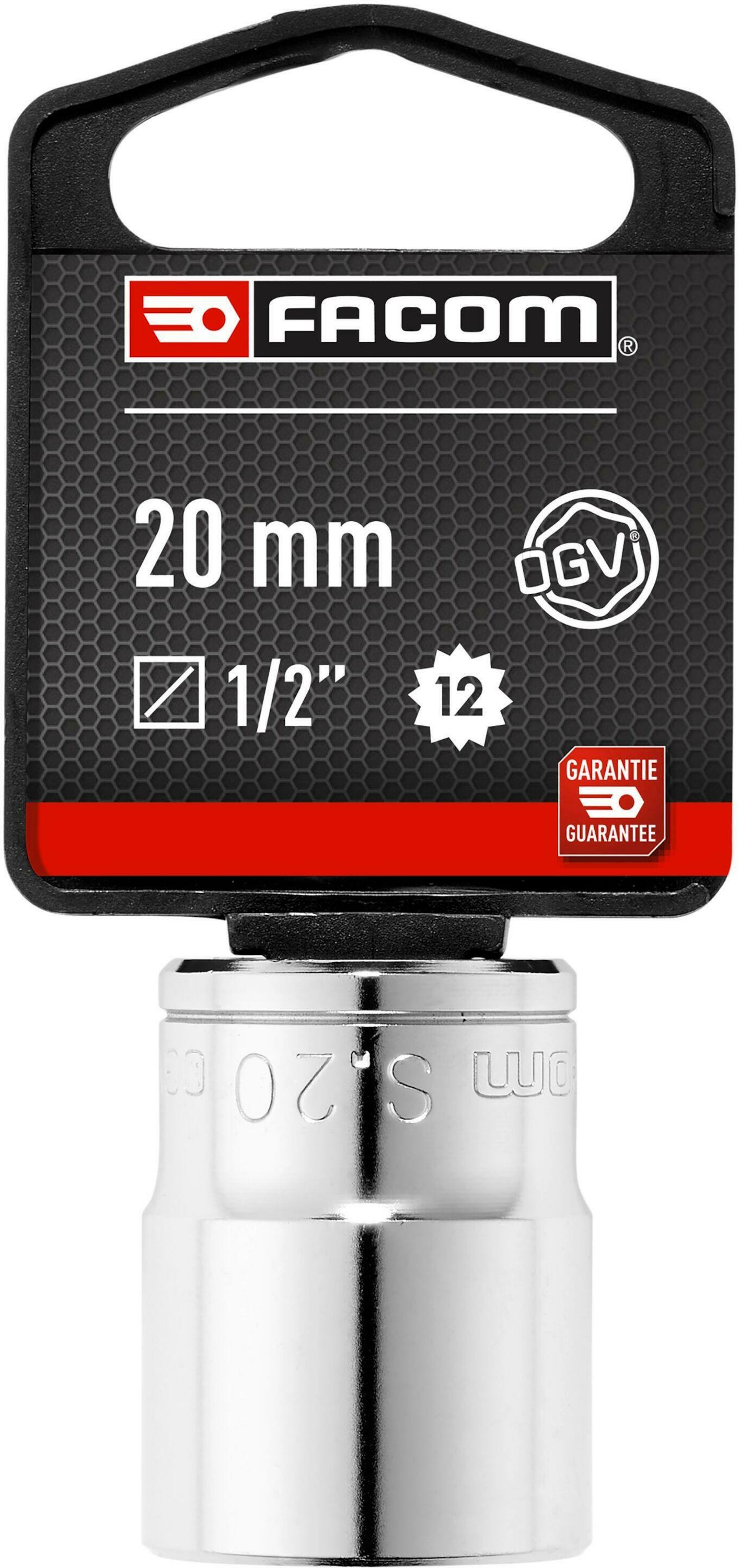 Facom S - Doppen | 1/2" 12-kant | Metrisch 20mm - S.20PB