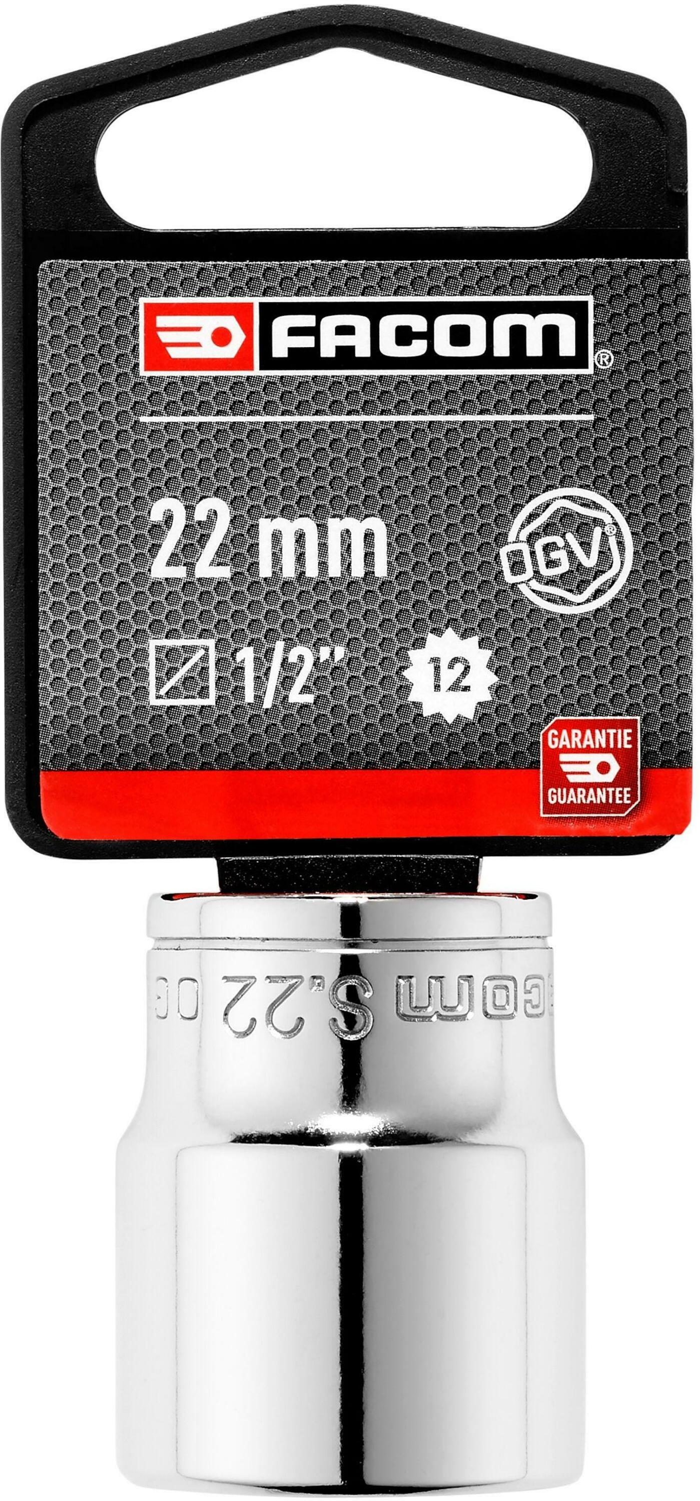 Facom S - Doppen | 1/2" 12-kant | Metrisch 22mm - S.22PB