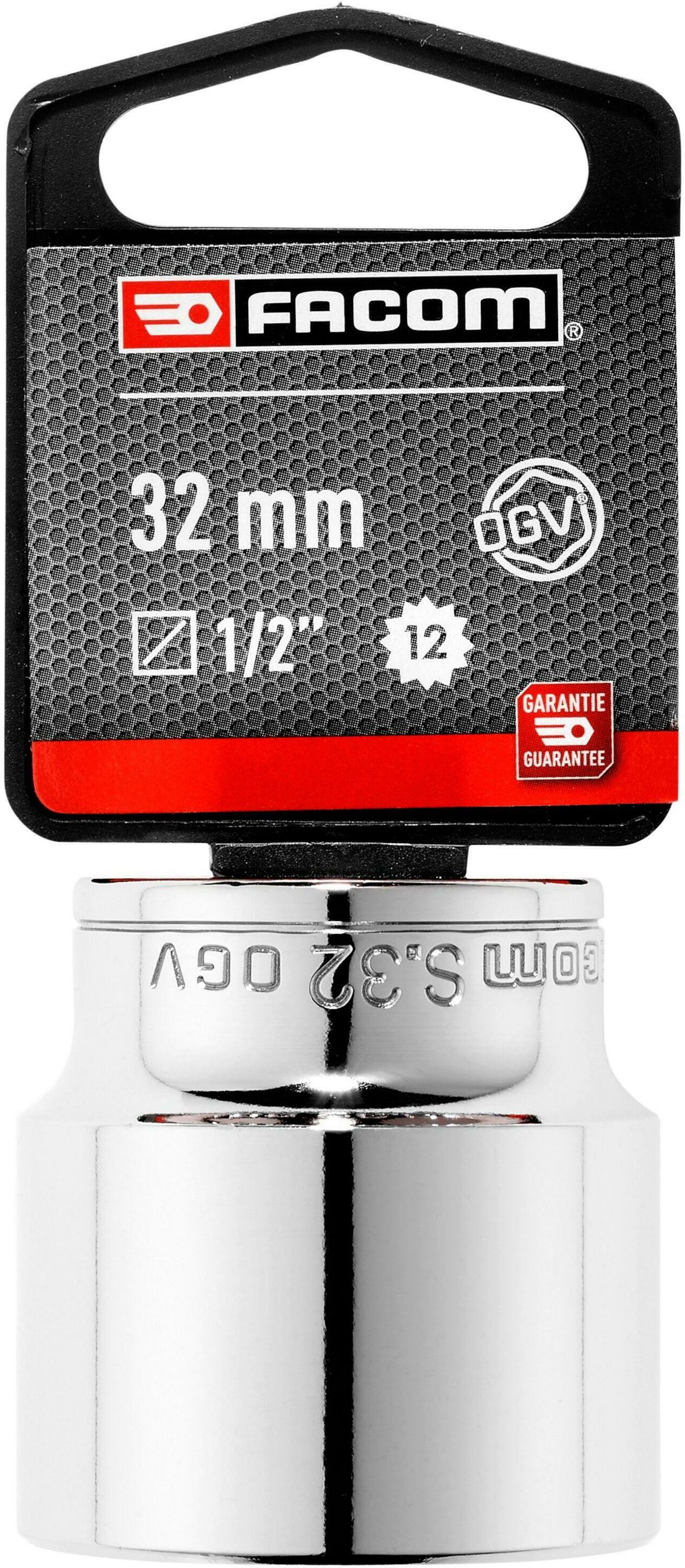 Facom S - Doppen | 1/2" 12-kant | Metrisch 32mm - S.32PB
