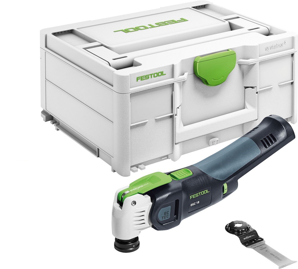 Festool OSC 18 Li E-Basic Oscillerende Accu Multitool VECTURO | zonder accu&apos;s en lader - 576591