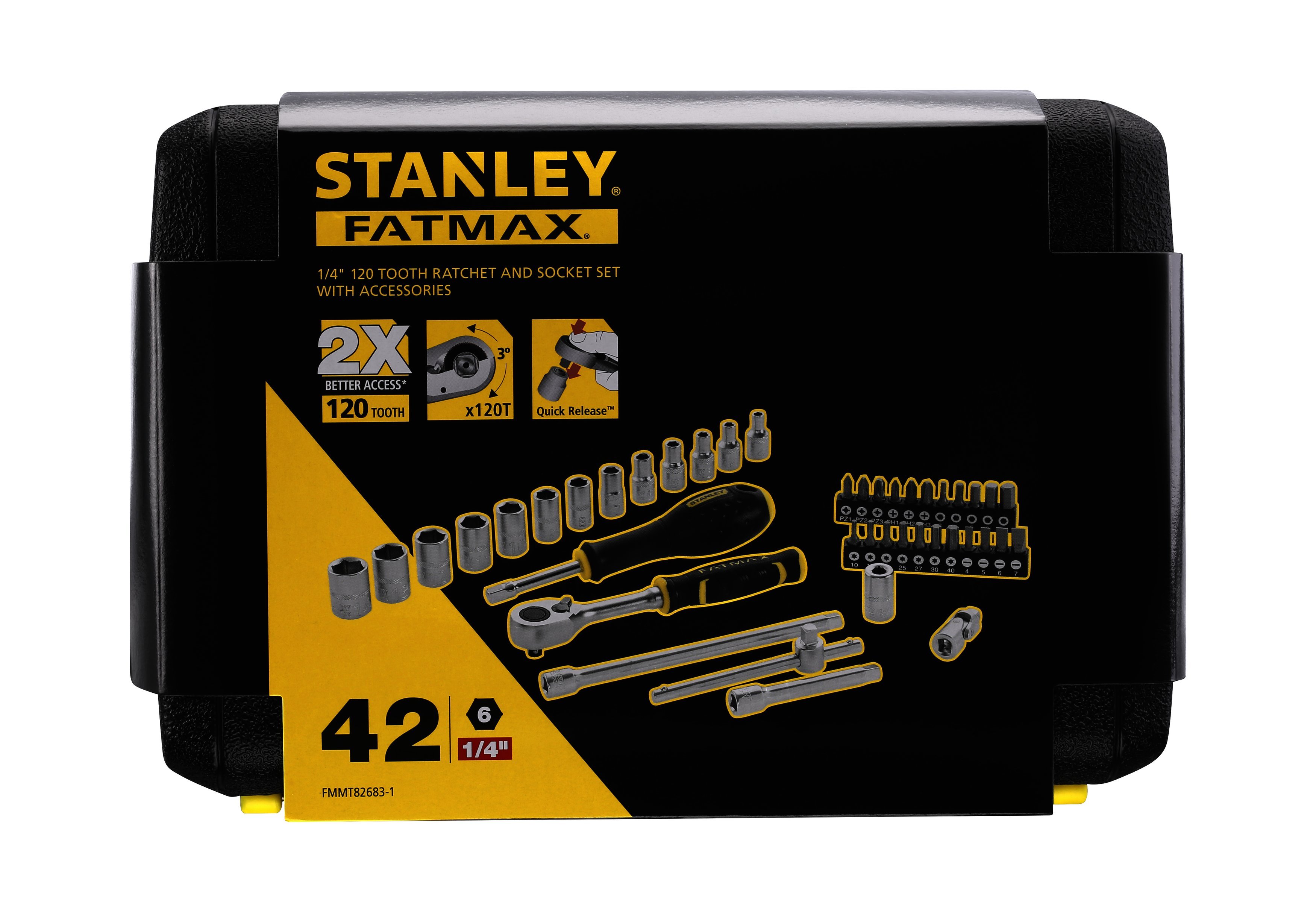 Stanley handgereedschap FMMT82683-1 Fatmax Dopsleutelset 1/4" 42-delig - FMMT82683-1