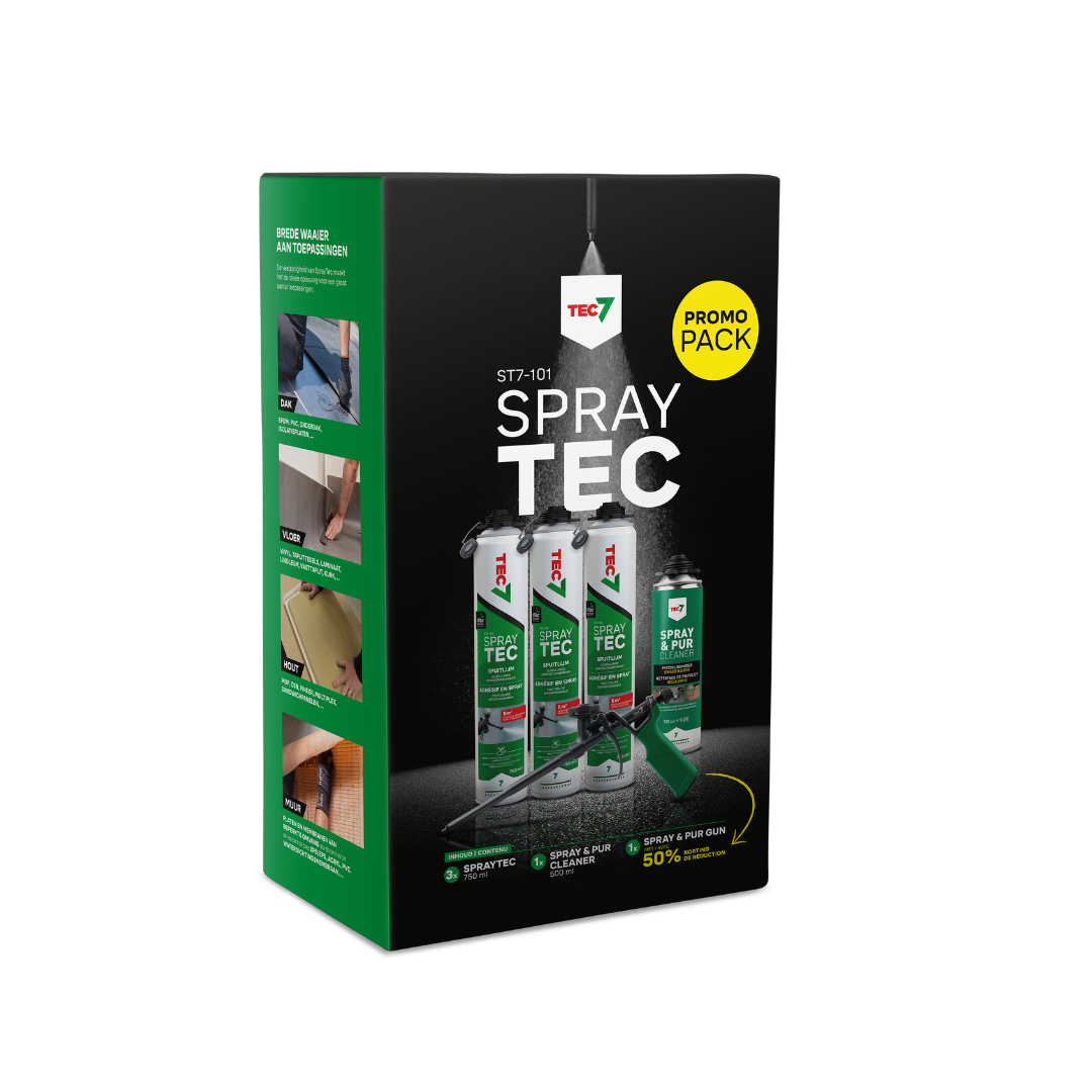 Tec7 Starterskit ST7-101 Spraytec 3x 750 ml, reiniger en spuitpistool - 530999000