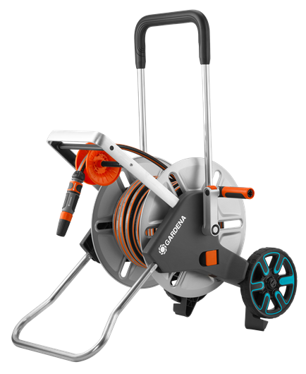 Gardena Slangenwagen AquaRoll M Easy Metal Set met 25m Flex slang - 18547-20