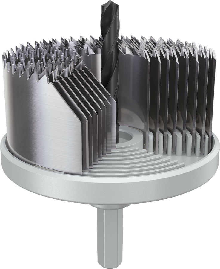 Bosch Accessoires Gatzaagset voor hout en gipsplaat | 25; 32; 38; 44; 51; 57; 63; 68 x 28 mm - 2608594509