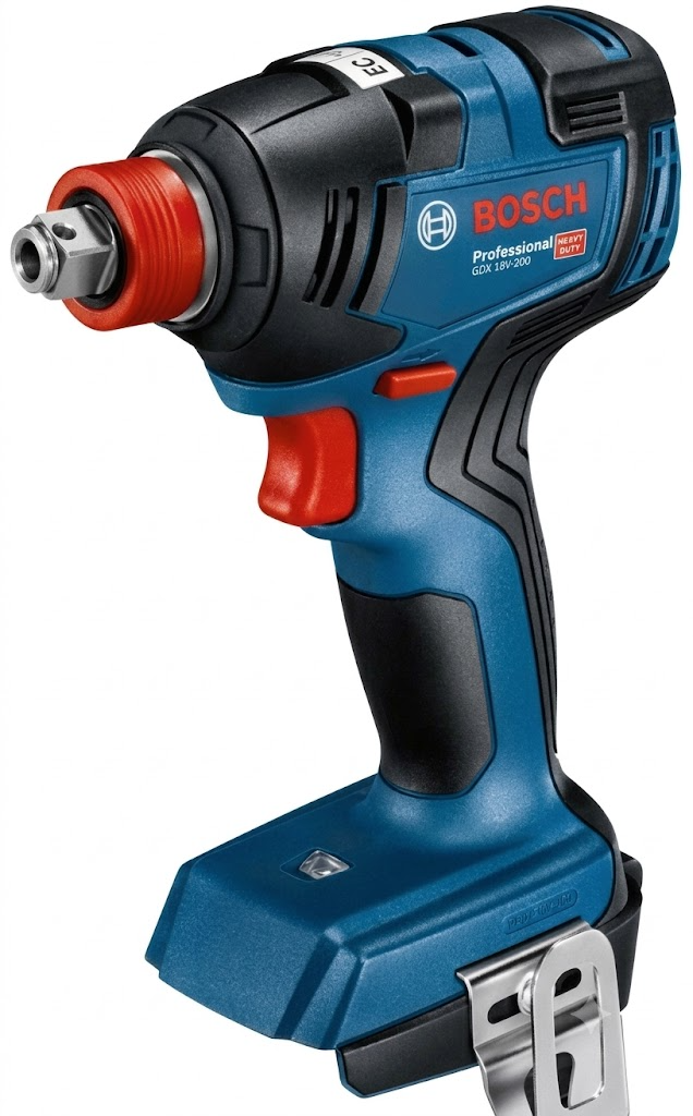 Bosch Blauw GDX 18V-200 Professional | Accuslagschroevendraaier / slagmoeraanzetter | Body - Zonder accu's en lader - 06019J2204