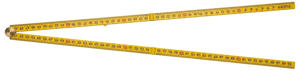 Sola Tim. duimstok kunststof1mtr/4-ledig geel, geel, EG-Klasse 3 HK1/4G12 (G59-1-4-12) - 53035101