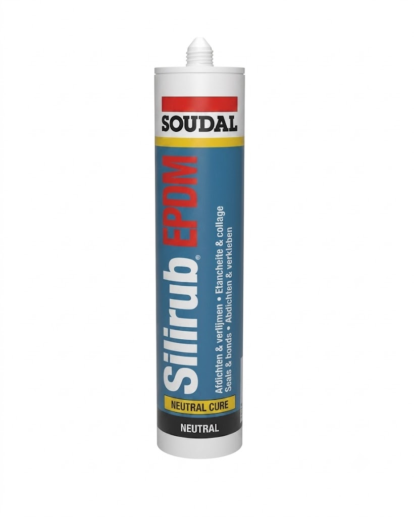 Soudal Silirub EPDM |Siliconenkit | Zwart | 300 ml - 112501