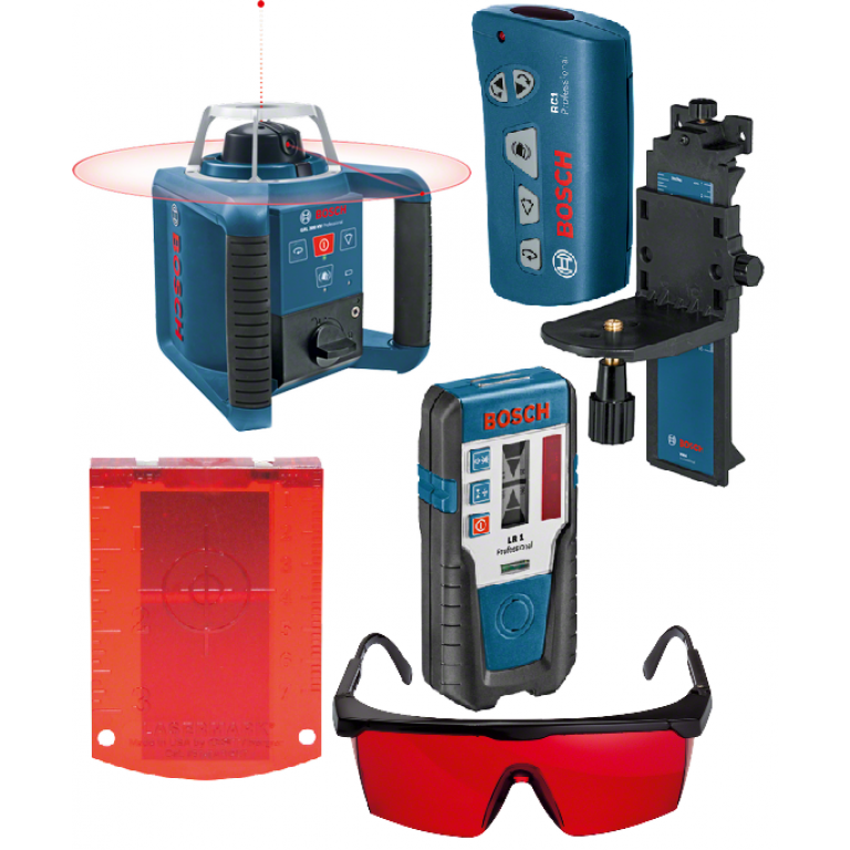 Bosch Blauw GRL 300 HV SET Rotatielaser | + LR 1 + WM4 + RC1 - 0601061501