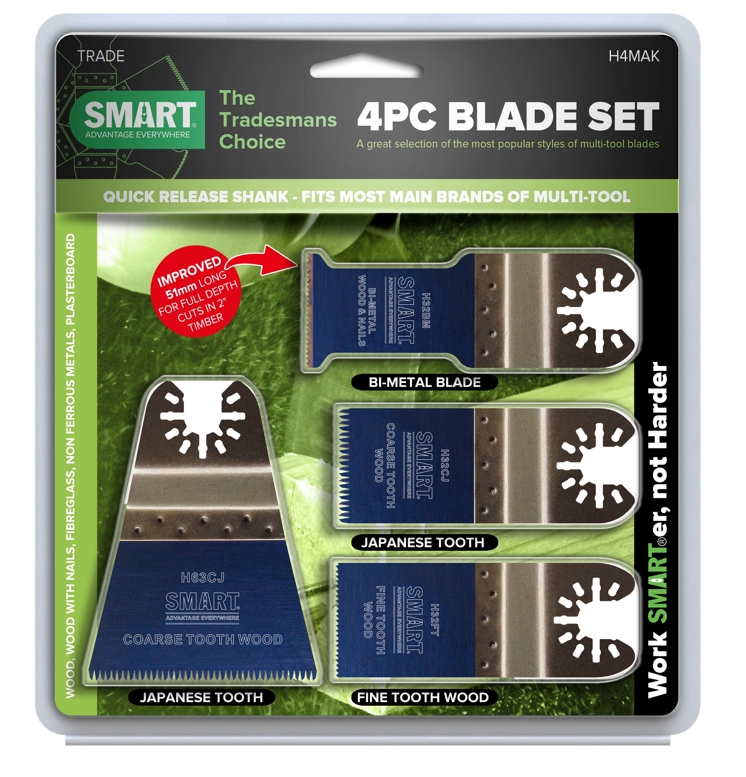 SMART UN TRA 4st Blad assortiment - H4MAK H4MAK