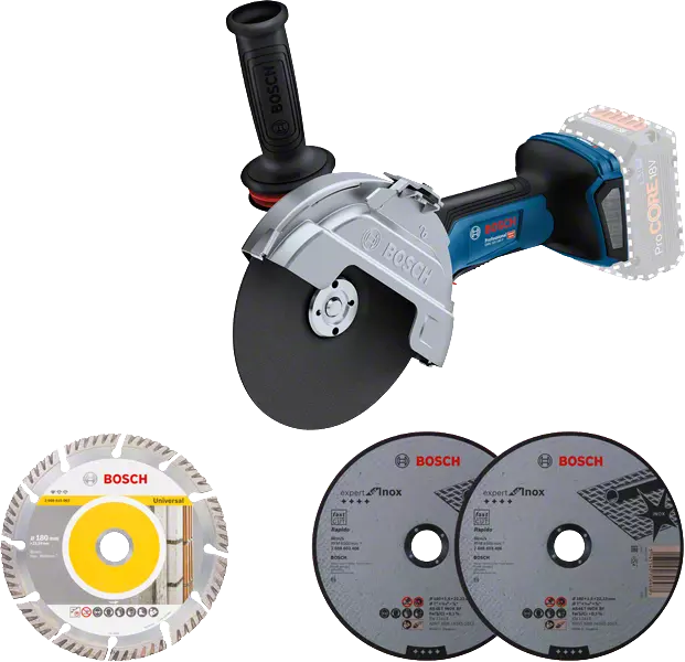 Bosch Blauw GWS 18V-180 P | accu haakse slijper | 180 mm | excl. accu&apos;s en lader - 06019H6L01