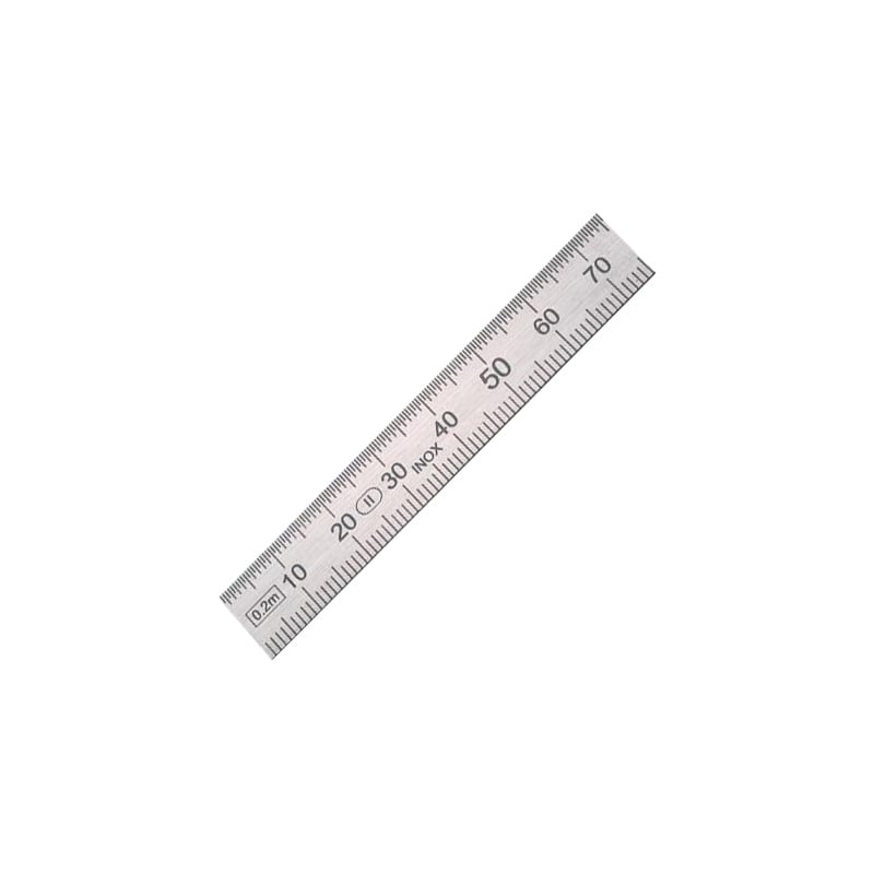 Helios Preisser Stalen liniaal | lengte 1000 mm | staal buigzaam | verdeling B = mm/1/2 mm | 1 stuk - 0460229