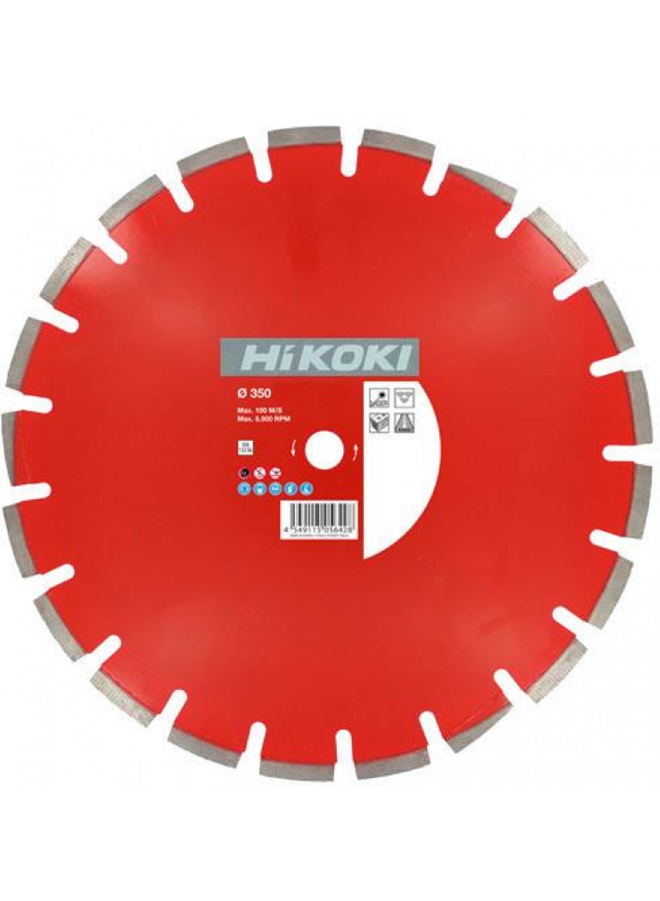 Hikoki Accessoires Diamant Zaagblad 350X25,4X10 Type Asfalt Standard Laser - 773021