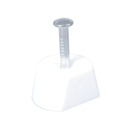 Homefix Plankdrager Met Nagel Wit 10Mm | 16 stuks 6701.30.40020