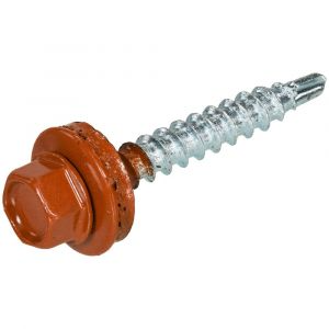 Homefix Profielplaatschroef Vz 6K Koper Ral8004 4.8X35 | 16 stuks 6701.21.30060