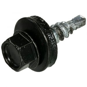 Homefix Profielplaatschroef Vz 6K Zwart Ral9005 4.8X20 | 20 stuks 6701.21.30020
