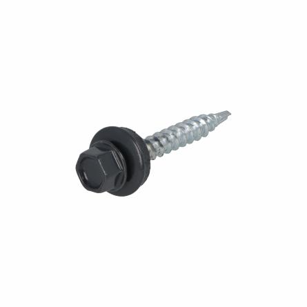 Homefix Profielplaatschroef Vz 6K Zwart Ral9005 4.8X35 | 16 stuks 6701.21.30080