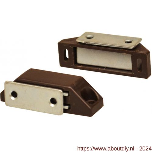 Homefix Magneetsnapper Groot Bruin | 2 stuks - 6701.30.50020