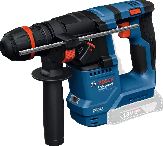 Bosch Blauw GBH 18V-18 X Professional Accuboorhamer met ONECHUCK | Zonder accu's en lader - 0611927100