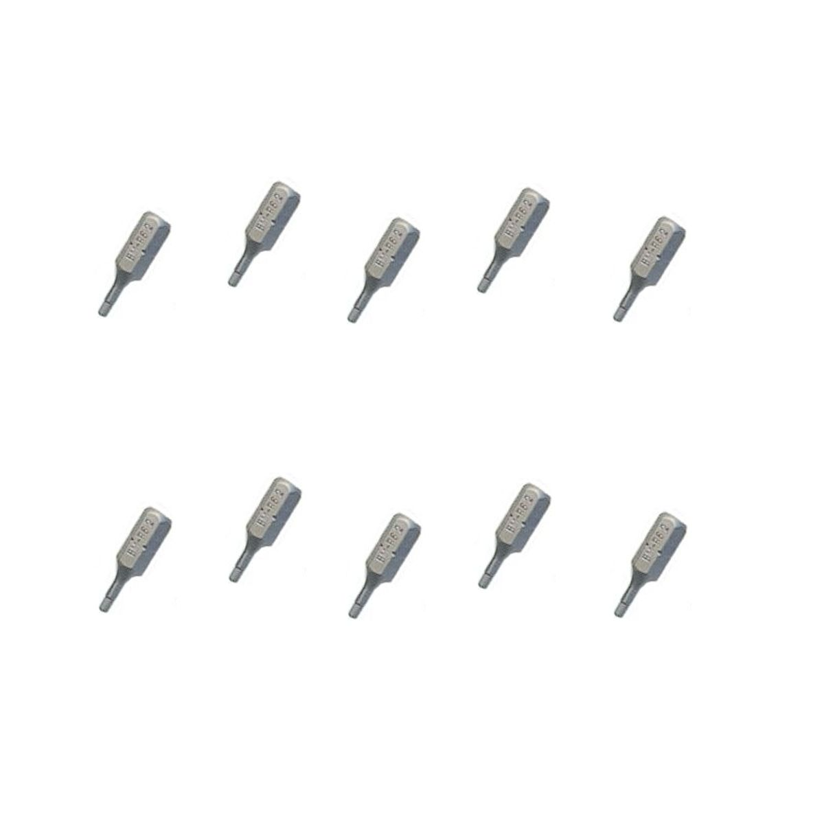 Brüder Mannesmann Inbussleutelbits 25 mm 2 mm 10 dlg set - 20250