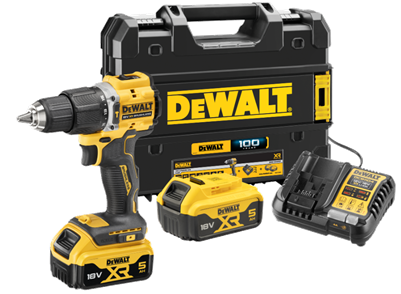 DeWalt DCD100YP2T-QW Accu klopboormachine 18V 5,0Ah Li-Ion in TSTAK koffer - 100 year Special Edition