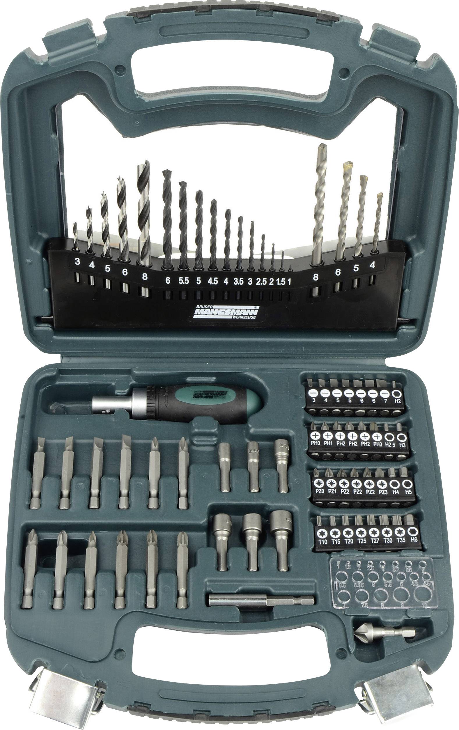Brüder Mannesmann Boor- en bit-set 75 dlg - 54375