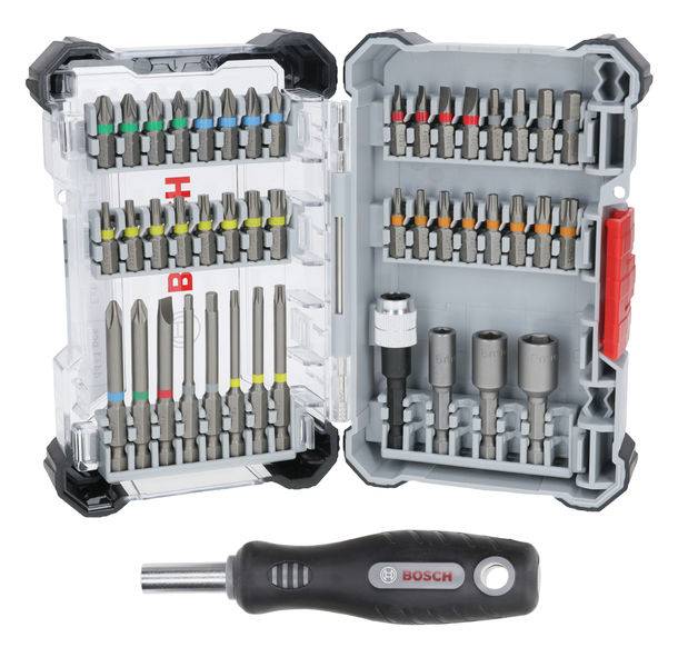 Bosch Accessoires 44-delige set met schroevendraaier (Displayvariant) - 2607017733