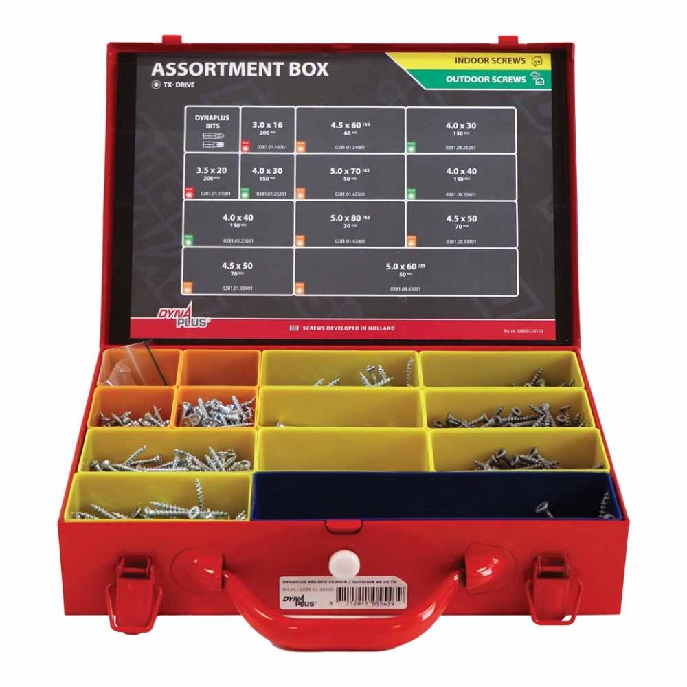 Dynaplus Assortimentskoffer Mix Indoor Vz Tx + Outdoor Ar Tx 0289.01.10110
