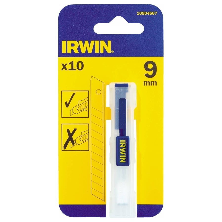 Irwin Koolstofstalen afbreekmessen | 9mm - 10 stuks - 10504567