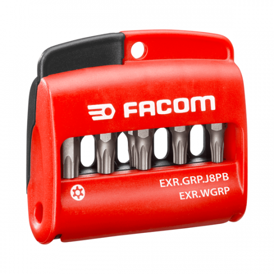 Facom set schroefbits 1/4" resistorxogvgrip 8-delig - EXR.GRP.J8PB