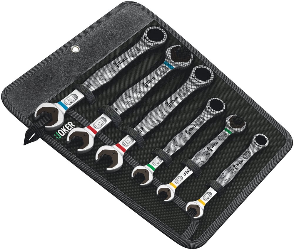 Wera Joker steek-ringratel-/ dubbele steeksleutel-set , 6 -delig - 1 stuk(s) - 05020022001